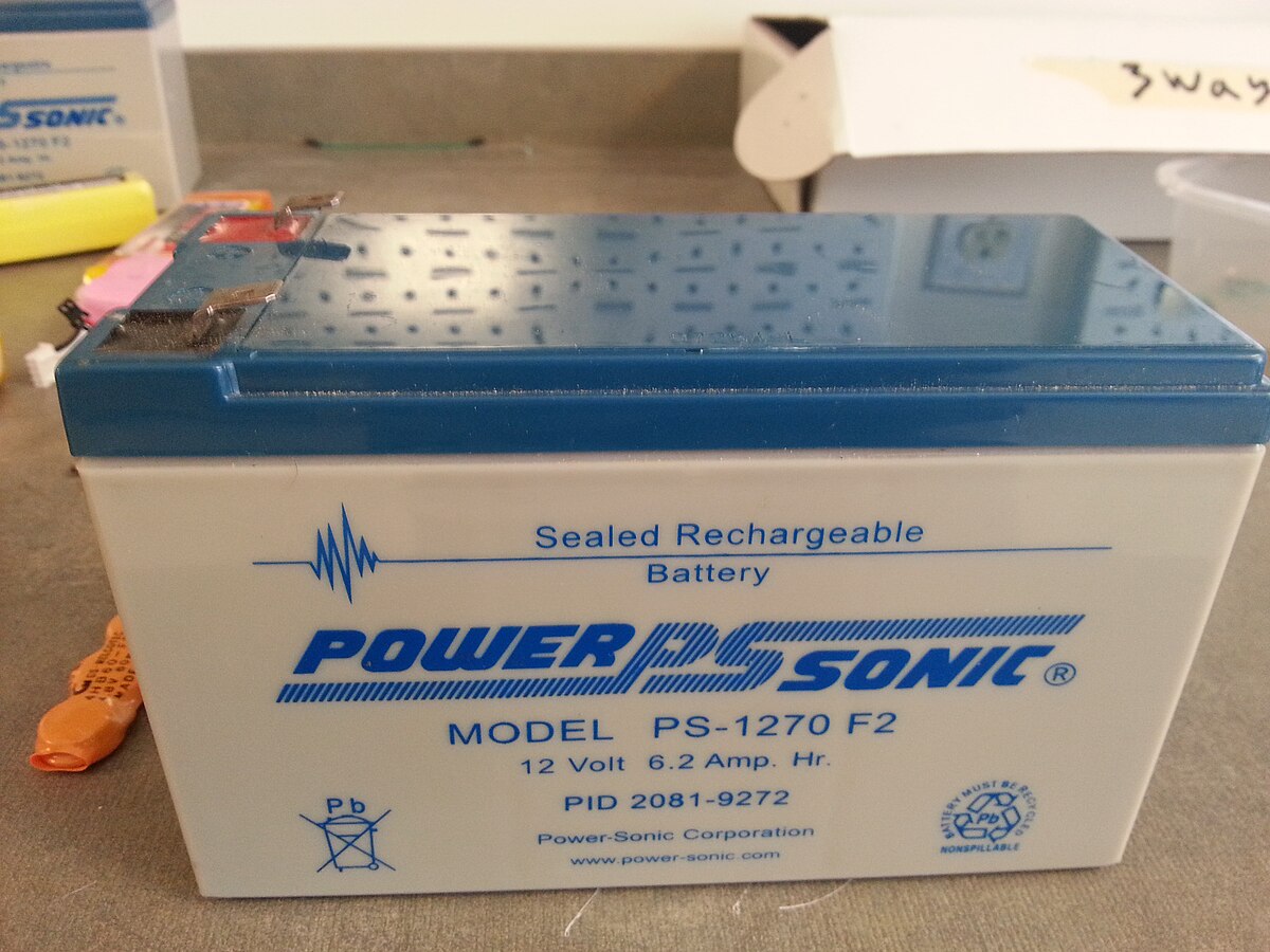 Lead-acid battery used for emergency power