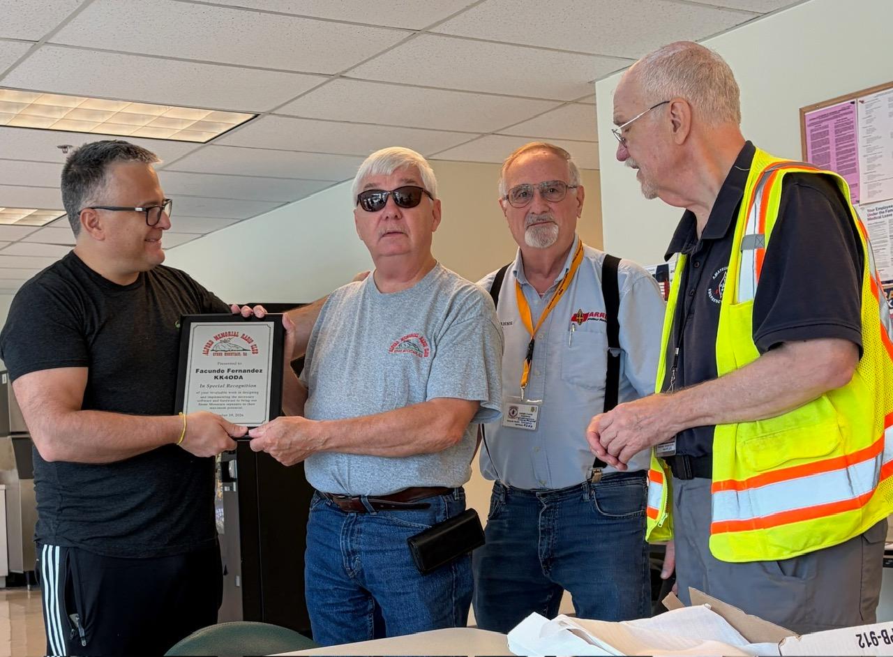 KK4ODA receives AMRC award for expanding digital capabilities of Dekalb ARES
